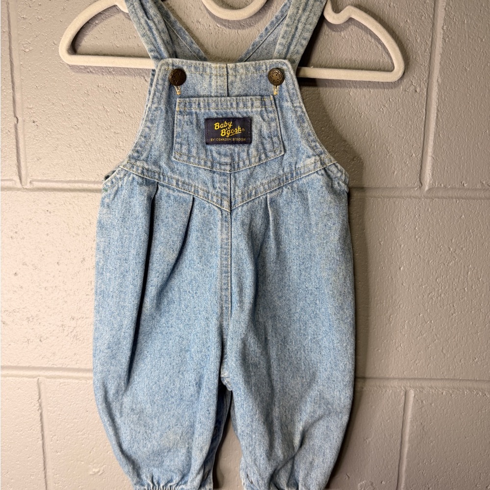 Vintage 1990s Baby B'Gosh OshKosh B'Gosh
Light Blue Denim Jean Overalls